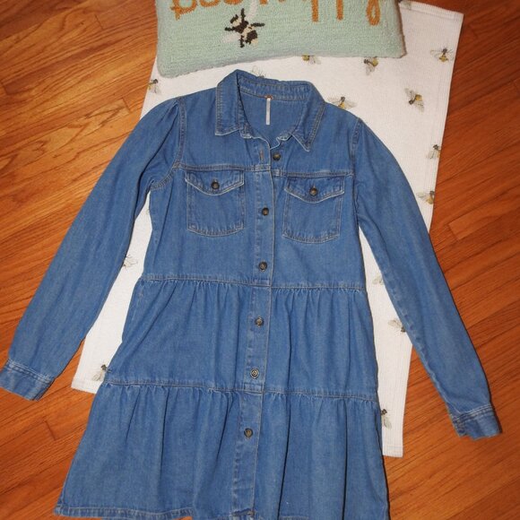 Free People Jean Jacket, Sz Small - Picture 5 of 11